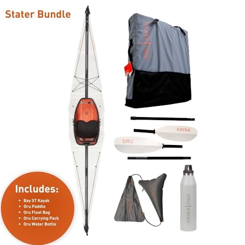 Oru Bay ST Foldable Kayak | Stable, Durable, Lightweight - Lake, River, and Ocean Kayaks - Intermediate - Size (Unfolded)