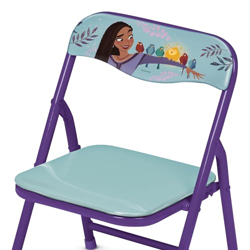 Disney's Wish Table & Chair Set for Toddlers 24-48M, Includes 1 Table & 1 Chair - Sturdy Metal Construction, Table: 20" L ...