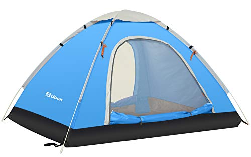 Ubon 2/3 Person Lightweight Instant Pop Up Indoor Outdoor Backyard Tent for Camping Backpacking