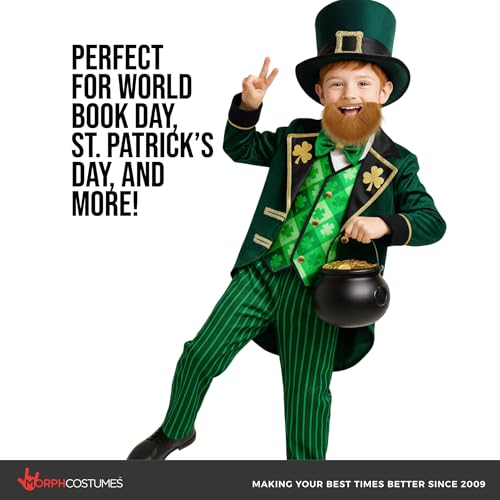 Morph Leprechaun Costume Kids Boy, Boys Leprechaun Costume, St Patricks Day Costumes Kids, Full St Patricks Outfit Boys