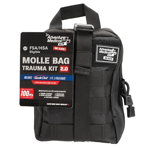 Adventure Medical Molle Bag Trauma Kit 2.0 (Black Bag)