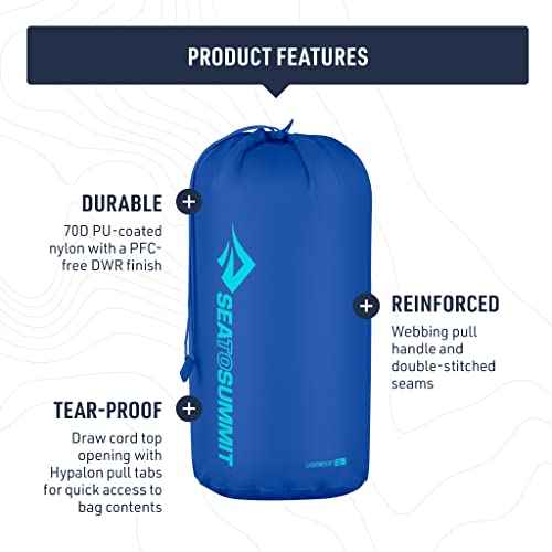 Sea to Summit Lightweight Stuff Sack, Durable Outdoor and Travel Storage