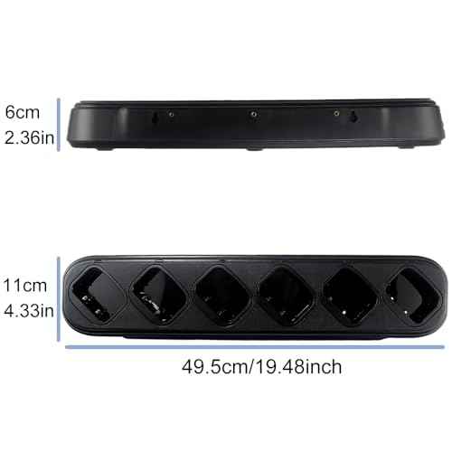 UV-9R Six Way Charger Desktop for BAOFENG UV-9G Radio 6-Way Charger Base Compatible with UV-9R Plus Walkie Talkie Accessories GMRS-9R GT-3WP