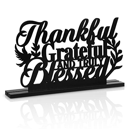 Geetery Inspirational Table Centerpieces Wooden Religious Inspirational Home Decoration Motivational Blessed Table Decor f...