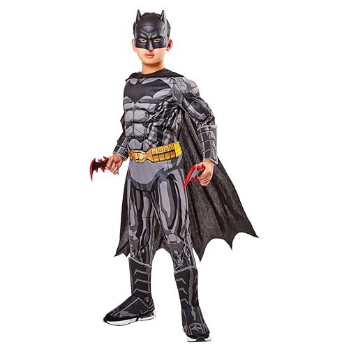 DC Comics Superheroes: Batman Costume for Kids by Rubies, Boy's Small