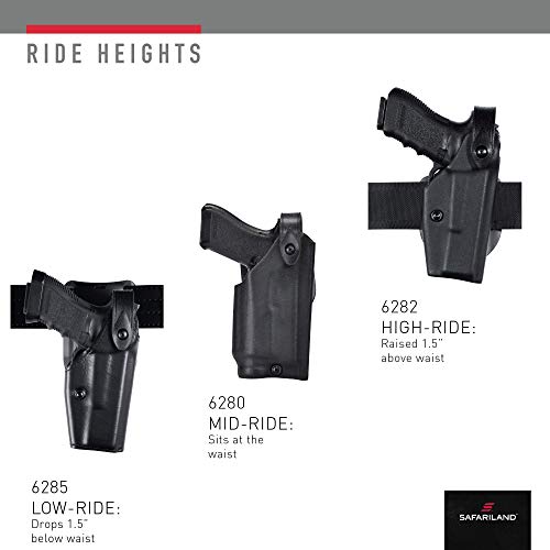 Safariland 6280 Duty Holster, Fits Smith & Wesson M&P9/40 1.0, Level II Retention¢â, STX Tactical Black, Right Hand