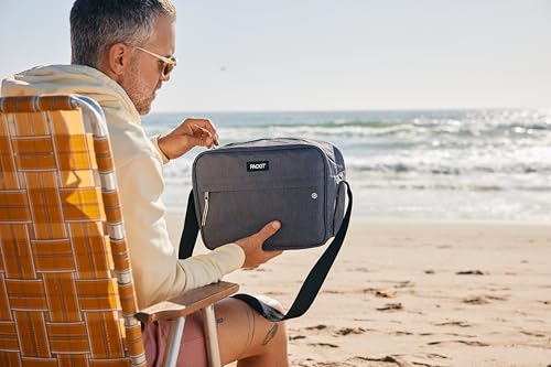 PackIt® Freezable Essential Cooler, Gray Fog, Built with EcoFreeze® Technology, Fully Freezable, Collapsible, Reusable, Wi...