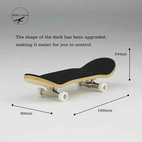 Wood Finger Skateboard Professional Fingerboards Wheels with Bearings Mini Fingerboard Finger Toy for Adults and Kids-30mm Pharaoh