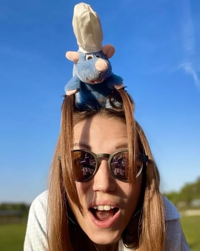 YUESE Funny Rat Chef Headband for Adults & Kids – Cute Mouse Costume with Chef Hat – Cooking Theme Party Hair Accessory – ...