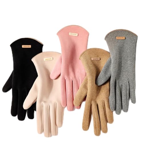 Winter Wool Gloves for Women Men Half Finger Gloves with Touchscreen Fingers Soft Knit for Cycling Sports Outdoor