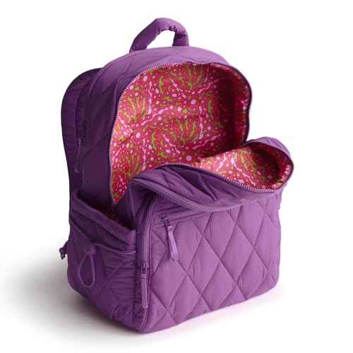 Vera Bradley Women's Large Bancroft Backpack-Featherweight, Iris Orchid, One Size