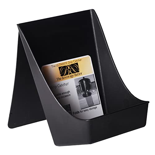 Beverage Butler The Drip Catcher (Black) - For Use Under Beverage Dispensers and Drink Coolers