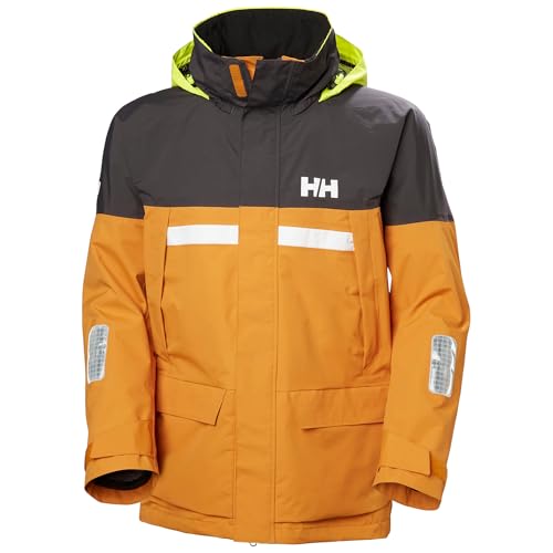 Helly-Hansen Men's Pier Jacket 4.0 - Adjustable Hood Raincoat - Sailing Wet Weather Gear - Lightweight Outdoor Jacket