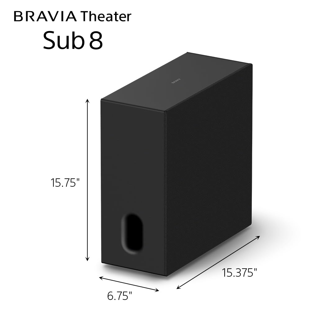 Sony BRAVIA Theater Bar 9 Sound Bar (HT-A9000) with Sub 8 Wireless Subwoofer (SA-SW8) Bundle