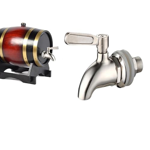 Leadigol 1PCS Stainless Steel Dispenser Tap,Drink Dispenser Faucet Thread Dia Bottled Water Dispenser Faucet
