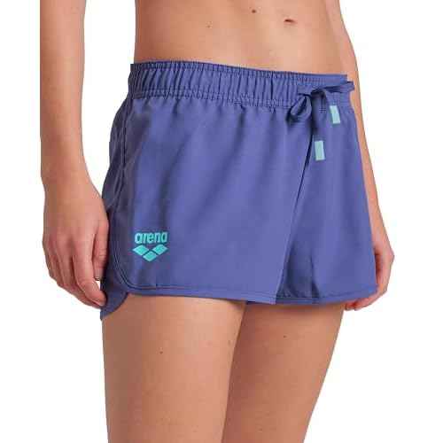 ARENA Women's Team Solid 100% Polyester Athletic Shorts with Side Pockets and Drawstring