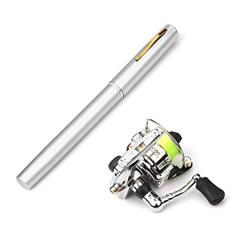 Lixada Fishing Rod Reel Combo Mini Pen Fishing Pole Kit Telescopic Fishing Rod Spinning Reel Combo Kit