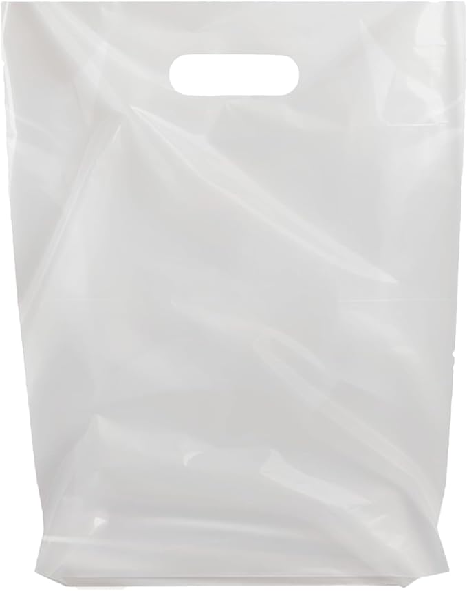 MMSBAGS Retail Plastic Merchandise Bags, Die Cut Handles, Strong, Tear Resistent, different Sizes and Colors. Perfect for ...