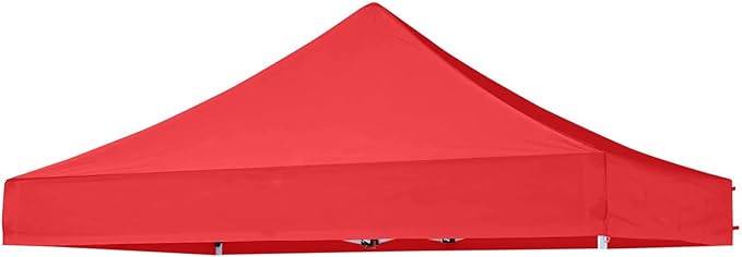 6x6 Canopy Replacement Top, Pop Up Canopy Tent for Commercial Instant Outdoor Portable Patio Lawns Gazebo Outside Camping Red