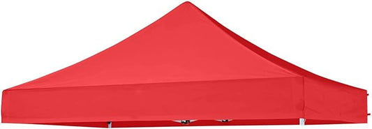 6x6 Canopy Replacement Top, Pop Up Canopy Tent for Commercial Instant Outdoor Portable Patio Lawns Gazebo Outside Camping Red