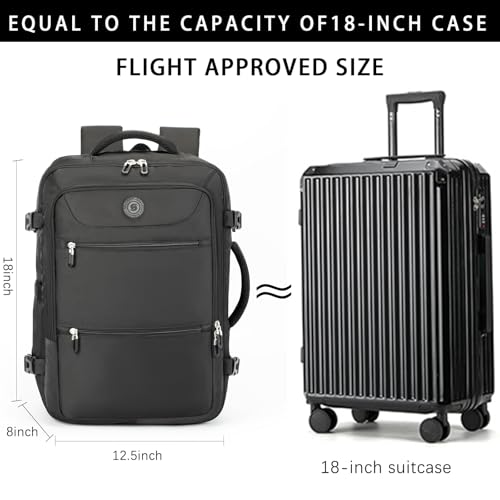 Sowaovut Travel Laptop Backpack, Extra Large High School College Backpacks, Flight Approved Daypack Business Bag Fit 17.3 ...