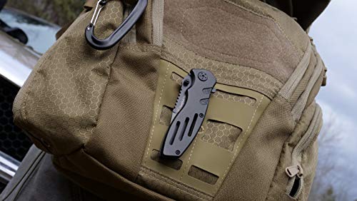 Smith & Wesson Accessories Extreme Ops SWA24S 7.1in S.S. Folding Knife with 3.1in Serrated Clip Point Blade and Aluminum H...