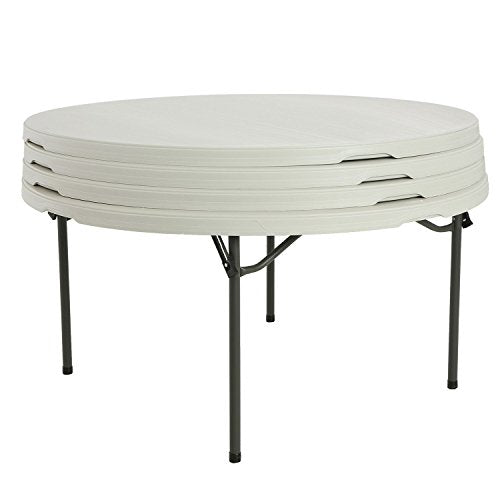 LIFETIME 480301 Commercial Round Folding Table (4 Pack), 5', White