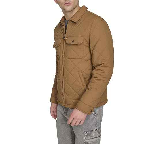 Levi's mens Men's Diamond Quilted Laydown Collar Jacket