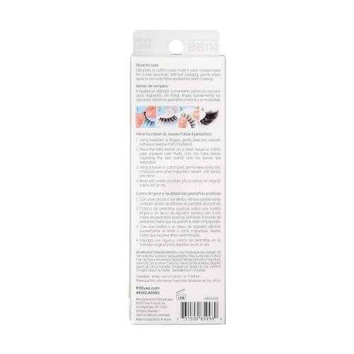 KISS Lash Purify Eye Makeup Remover & False Eyelash Cleanser/Conditioner, Gentle 3-in-1 Formula Removes Lash Glue & Waterproof Makeup, Net Wt. 50 ml (1.69 US fl. oz.)