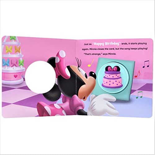 Disney Junior Minnie Mouse - Happy Birthday Surprise! Squishy Button Sound Book - Satisfying Tactile and Sensory Play - PI Kids (Play-A-Sound)