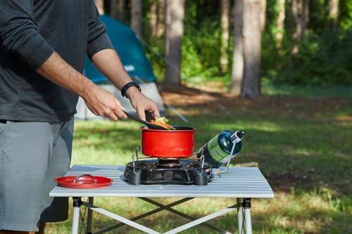 Coleman PowerPack 7,500 BTU Propane Camping Stove, Portable Adjustable Burner with Precise Temperature Control Fits 12-Inc...