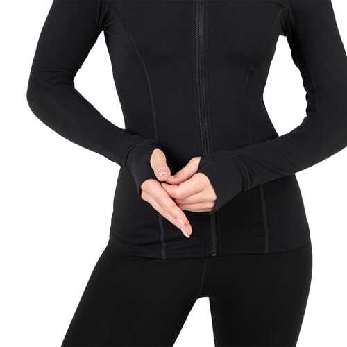 YITTY Active Women's Ultraluxe Full Zip Jacket, Athleisure, 4-Way-Stretch, Thumbholes