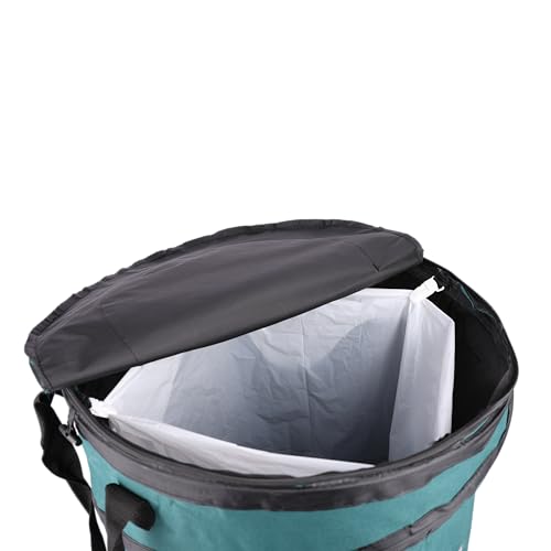 Coghlan's Deluxe Durable Pop-Up Trash Can – Collapsible Garbage Bin with Zippered Lid, Bag Clips, and Anchoring Points for...