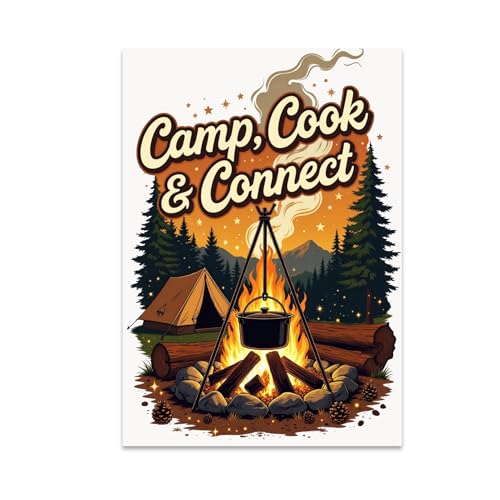 Rustic Camping Adventure - Nature Lover - 13x19 Poster Print - Cozy Outdoor Decor