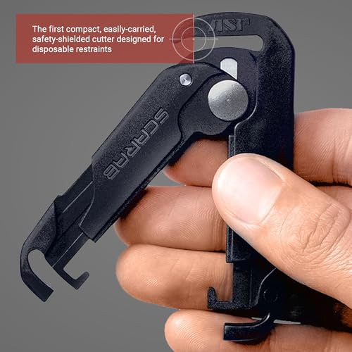 ASP Scarab Cutter for Tri-Fold Restraints, Clippers for Safe Removal of Disposable Cuffs, Compact Safety Blade for Removin...