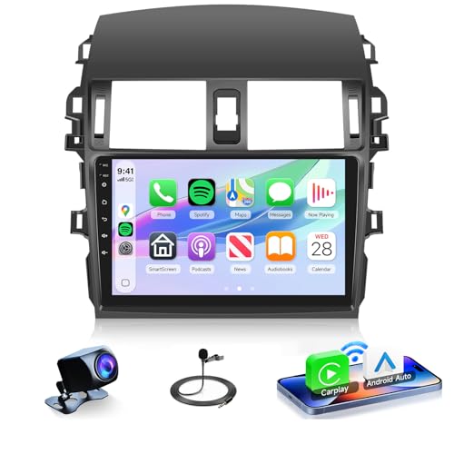 4Core 4G+64G Android 15 Car Radio for Toyota Corolla 2009-2013 Car Stereo Wireless Carplay, Rimoody 9'' HD Touchscreen Mir...