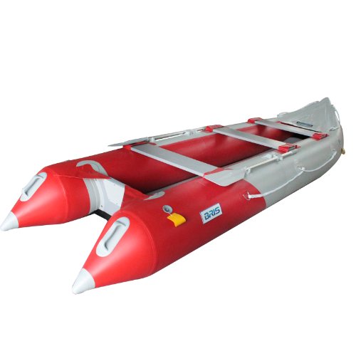 BRIS 14.1 FT Inflatable Kayak Fishing Tender Inflatable Poonton Boat with Air Floor