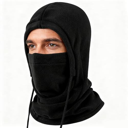 Balaclava Fleece Ski Mask for Men Women-Windproof Thermal Winter Face Mask Full Face Cover for Cold Weather Outdoor