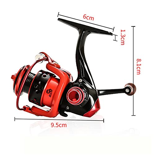Gigicloud Full Metal Fishing Reel Small Metal Spinning Wheel Mini Compact 150 Pocket Spinning Reel for Carp Fishing Lure N...