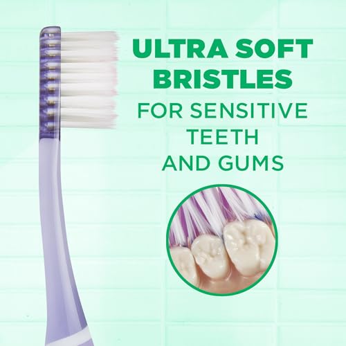 GUM Technique Deep Clean Sensitive Toothbrush, Compact Head & Ultra Soft Tapered Bristles for Adults with Sensitive, 1ct (...