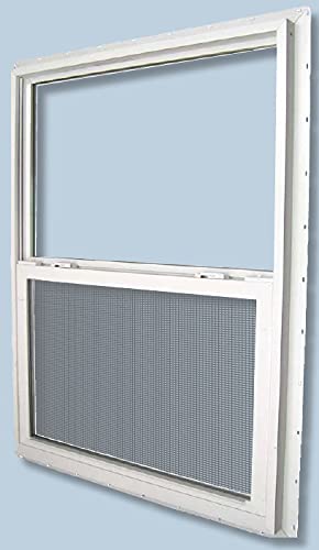 Kinro, Mobile Home Window 30X27 Insulated Vinyl Thermopane Lower Tilt Sash Screen Included, White