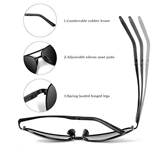 mxnx Aviator Sunglasses for Men Polarized Women UV Protection Lightweight Driving Fishing Sports Unisex glasses MX208