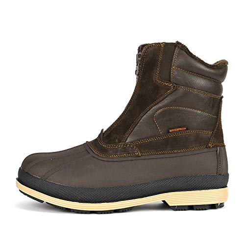 NORTIV 8 Men's Insulated Waterproof Winter Snow Boots Warm Outdoor Boots for Cold Weather