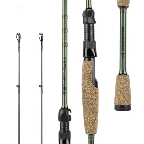 KastKing Spartacus II Fishing Rods - IM6 Graphite Blanks Casting & Spinning Rods, 2-Piece Rods with Extra Tip Section, PTS...