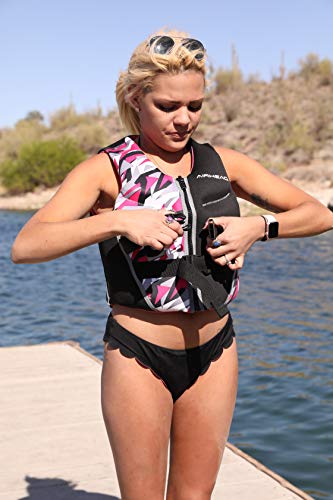 Airhead Women's CAMO COOL Kwik-Dry Neolite Flex Life Jacket, US Coast Guard Approved