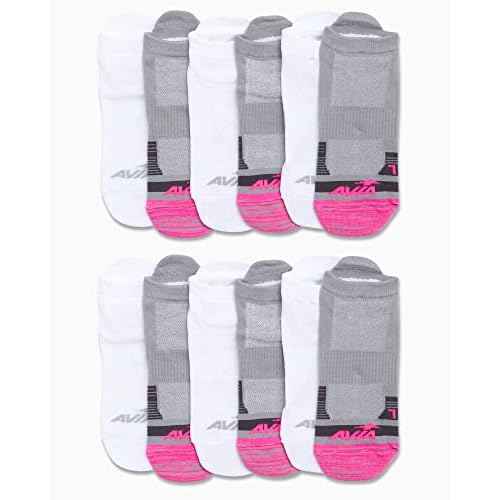 Avia Womens No Show Socks - 12 Pack Soft Stretch Moisture Wicking Athletic Low Cut Socks for Women (Size 4-9, Extended: 9-12)
