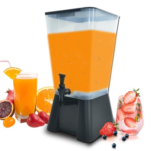 CLIVIA 5 Gallon Drink Beverage Dispenser, Commercial Juice Dispenser For Parties 19L Water Dispenser With Spigot Black Bas...