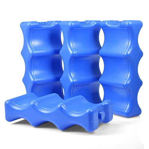 Cold Freezer Cool Ice Packs Double Sided Contoured Reusable Long Lasting for Breast Milk Baby Bottles Cool Storage Insulat...