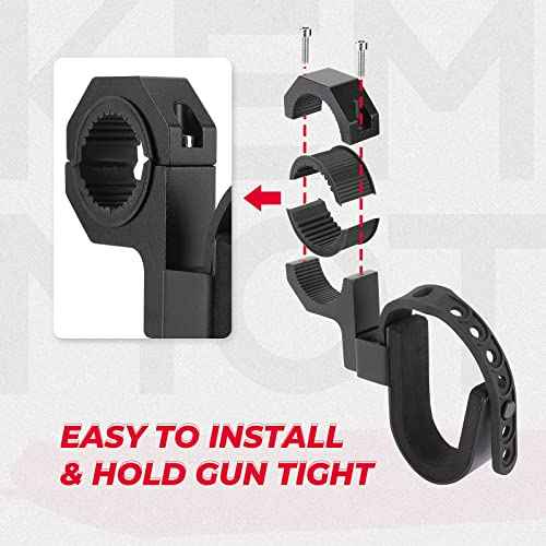 KEMIMOTO UTV Tool Holder Rack 2 Sets, Roll Bar UTV Tool Holder Shovel Mount Bow Rack Fits for 1.75¡±-2" Roll Bars Compatible with Snowmobile Golf Cart