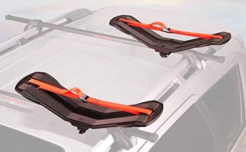 Malone SeaWing Saddle Style Universal Car Rack Kayak Carrier with Bow and Stern Lines